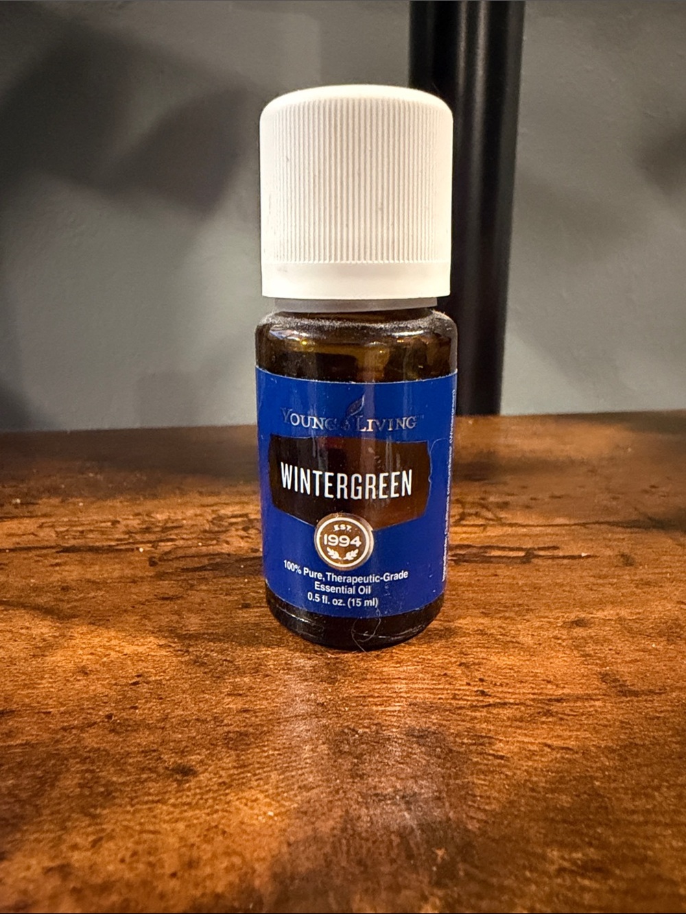 Young Living Wintergreen Essential Oil - Blue & White